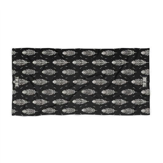LIGHT AS A FEATHER Beach Towel - Onyx
