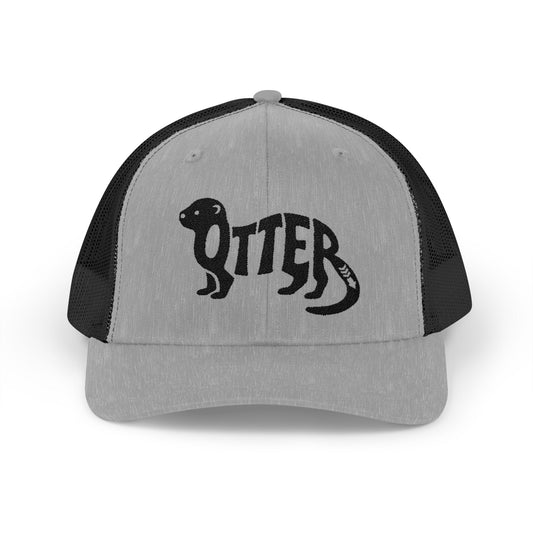 OTTER Snapback Trucker Cap - Onyx Silhouette Design