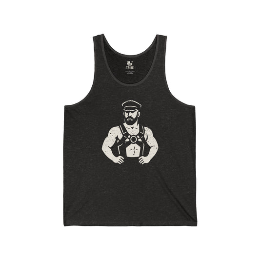 DOMINIC Jersey Tank - Bone Silhouette Design