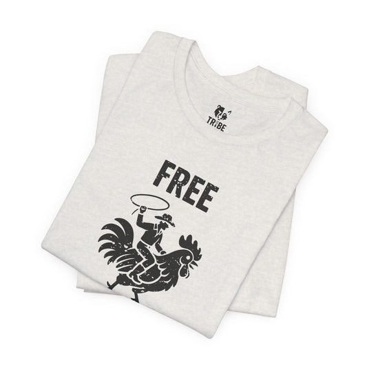 FREE COCK RIDES Jersey Tee - Onyx Design