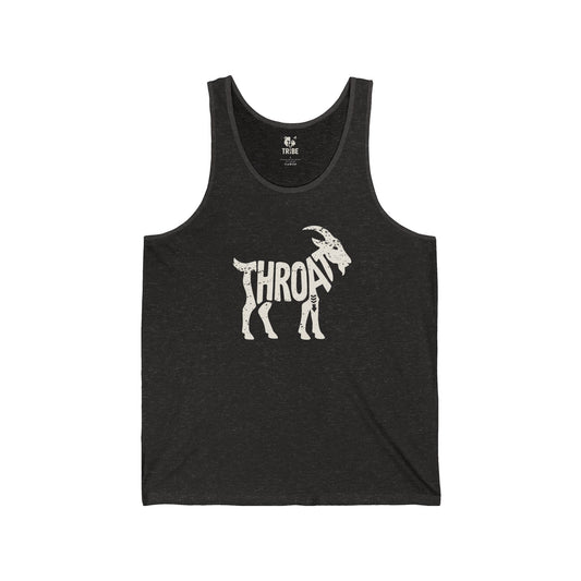 THROAT GOAT Jersey Tank - Bone Silhouette Design