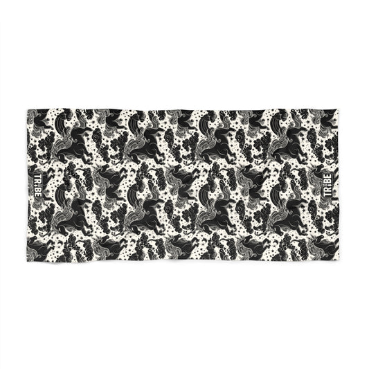 COSMIC UNICORN Beach Towel - Bone