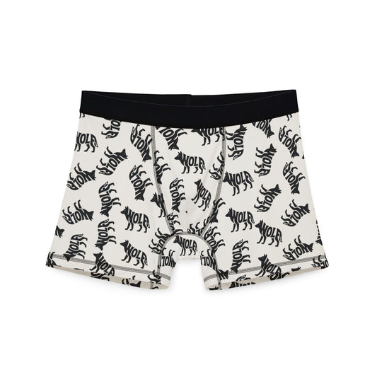 WOLF Men's Boxer Briefs - Bone