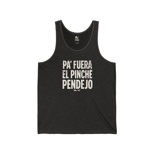 PINCHÉ PENDEJO Jersey Tank - Bone Design
