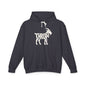 THROAT GOAT Lightweight Hoodie - Bone Silhouette Design