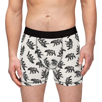 MUSCLE BEAR Men's Boxer Briefs - Bone