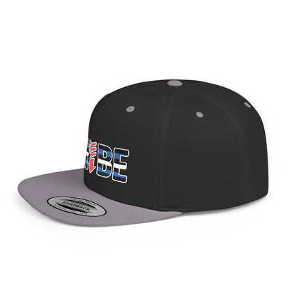 TRIBE Logo Flat Bill Snapback — Leather & Pup Pride Design