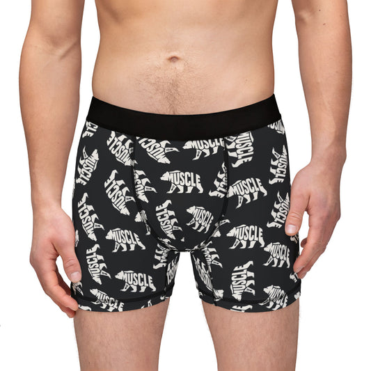 MUSCLE BEAR Men's Boxers - Onyx