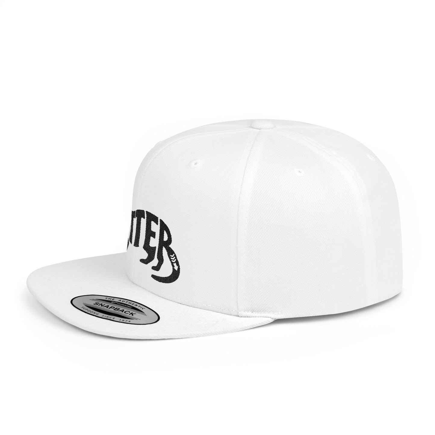 OTTER Flat Bill Snapback — Onyx Silhouette Design