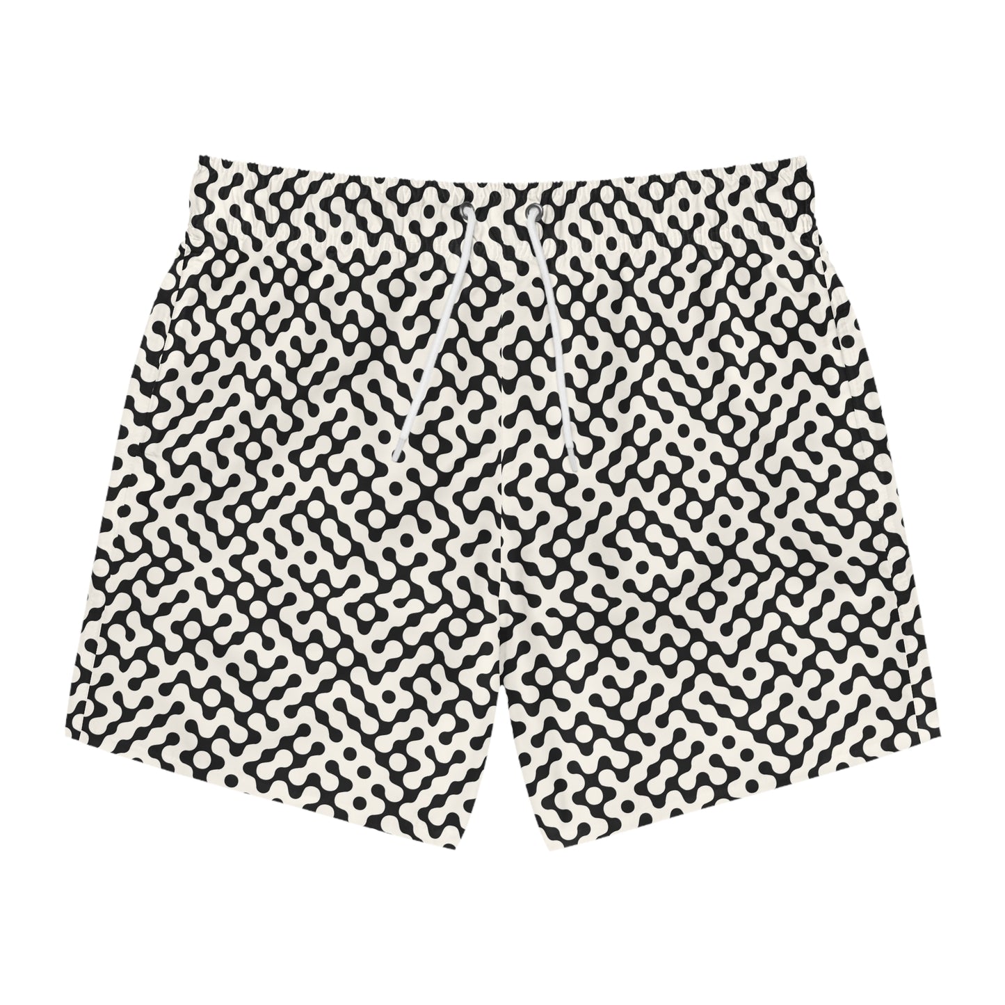 FLUX Imprinted 5-6" Inseam Swim Trunks - Bone
