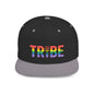 TRIBE Logo Flat Bill Snapback — 1979 Baker Rainbow Design
