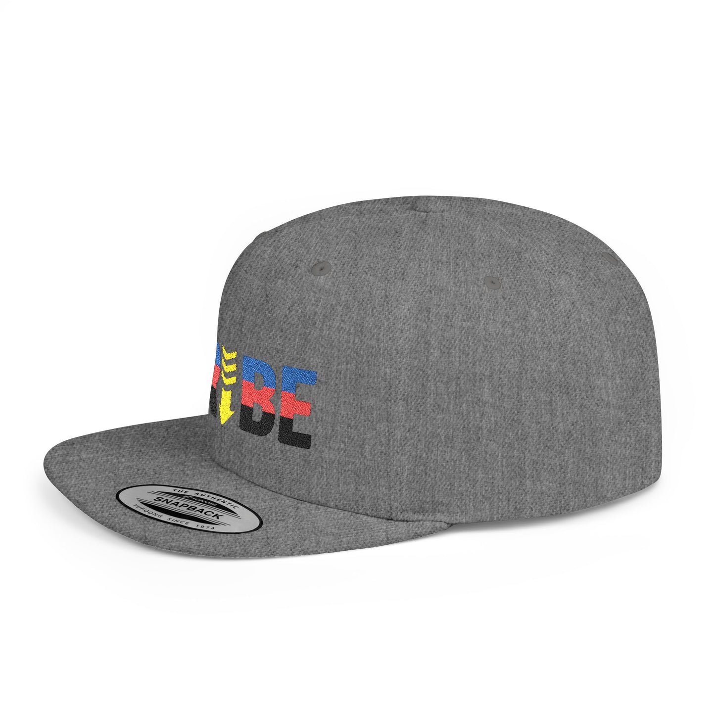 TRIBE Logo Flat Bill Snapback — Polyamory Pride Design