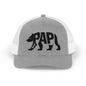 PAPI BEAR Snapback Trucker Cap - Onyx Silhouette Design