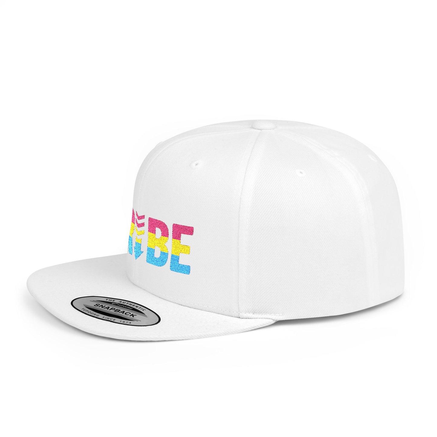 TRIBE Logo Flat Bill Snapback — Pansexual Pride Design