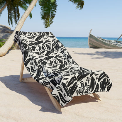 SHIT IS BANANAS Beach Towel - Bone