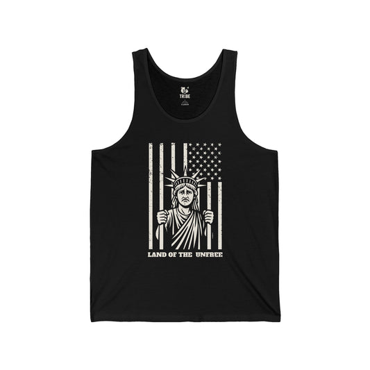 UNFREE Jersey Tank - Bone Silhouette Design