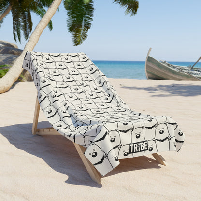 BEAR STARE Beach Towel - Bone
