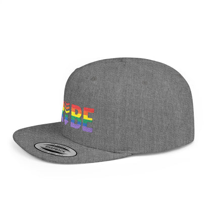 TRIBE Logo Flat Bill Snapback — 1979 Baker Rainbow Design
