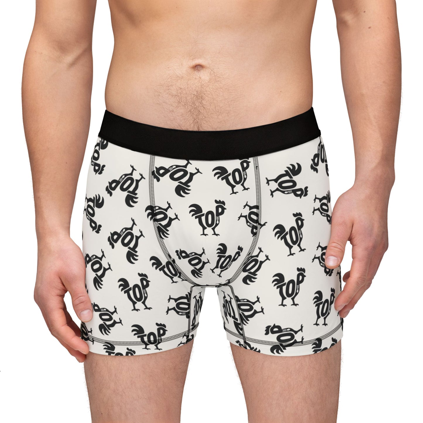 TOP COCK Men's Boxer Briefs - Bone
