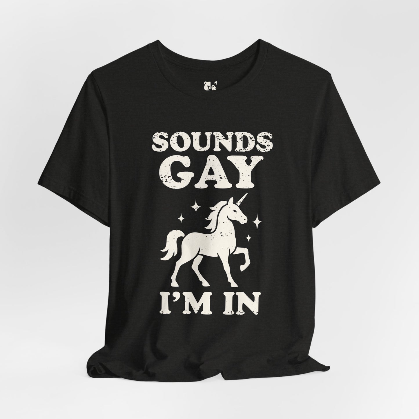 SOUNDS GAY Jersey Tee - Bone Design