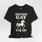 SOUNDS GAY Jersey Tee - Bone Design