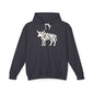 HORNY BULL Lightweight Hoodie - Bone Silhouette Design