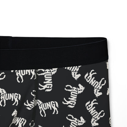 HUNG HORSE Men's Boxer Briefs - Onyx