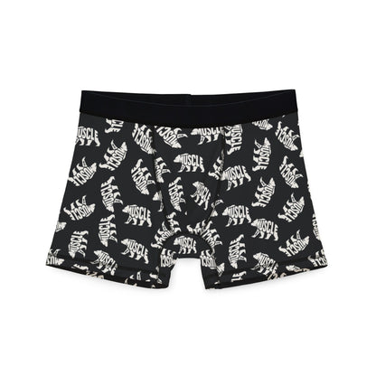 MUSCLE BEAR Men's Boxer Briefs - Onyx