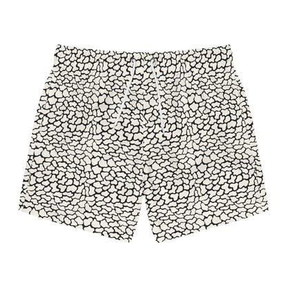 FERAL Imprinted 5-6" Inseam Swim Trunks - Bone
