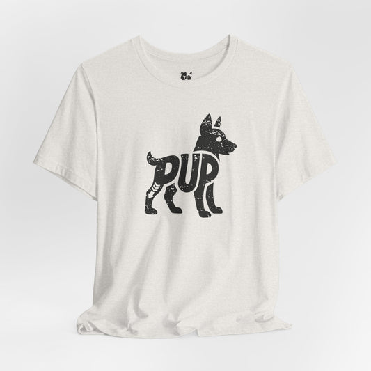 PUP Jersey Tee - Onyx Silhouette Design