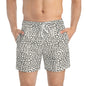 FERAL Imprinted 5-6" Inseam Swim Trunks - Bone