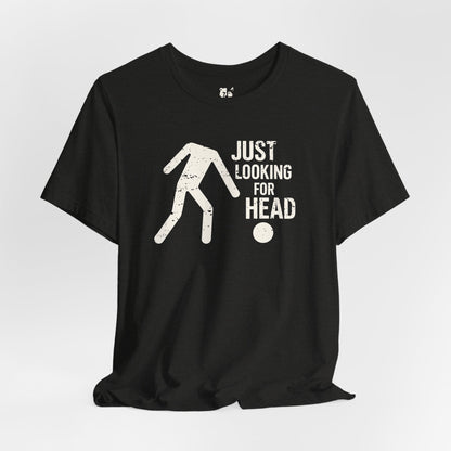 LOOKING FOR HEAD Jersey Tee - Bone Design