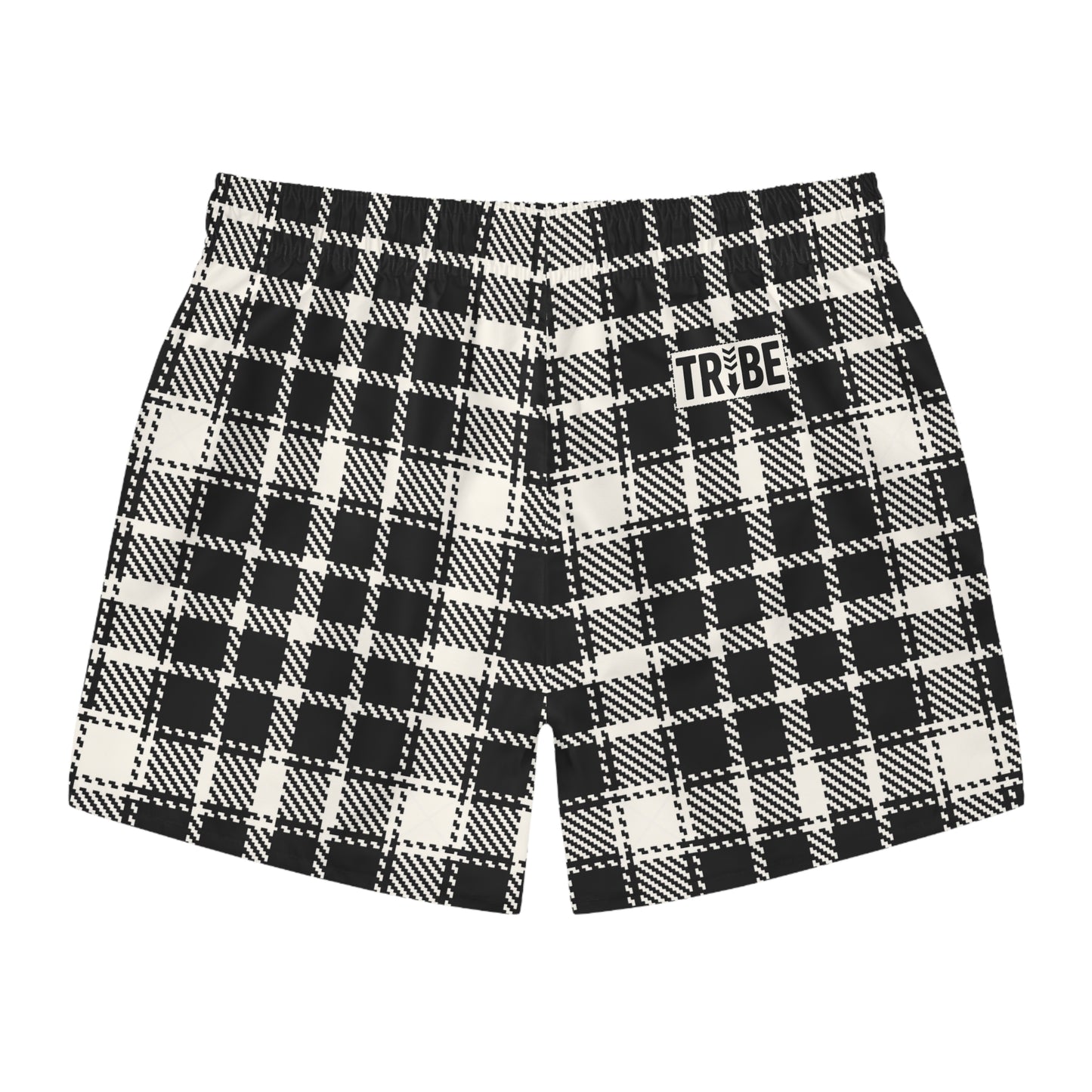 TARTAN Imprinted 5-6" Inseam Swim Trunks - Onyx