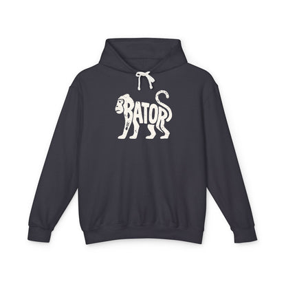 MONKEY BATOR Lightweight Hoodie - Bone Silhouette Design