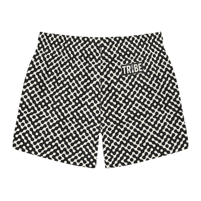 FLUX Imprinted 5-6" Inseam Swim Trunks - Onyx