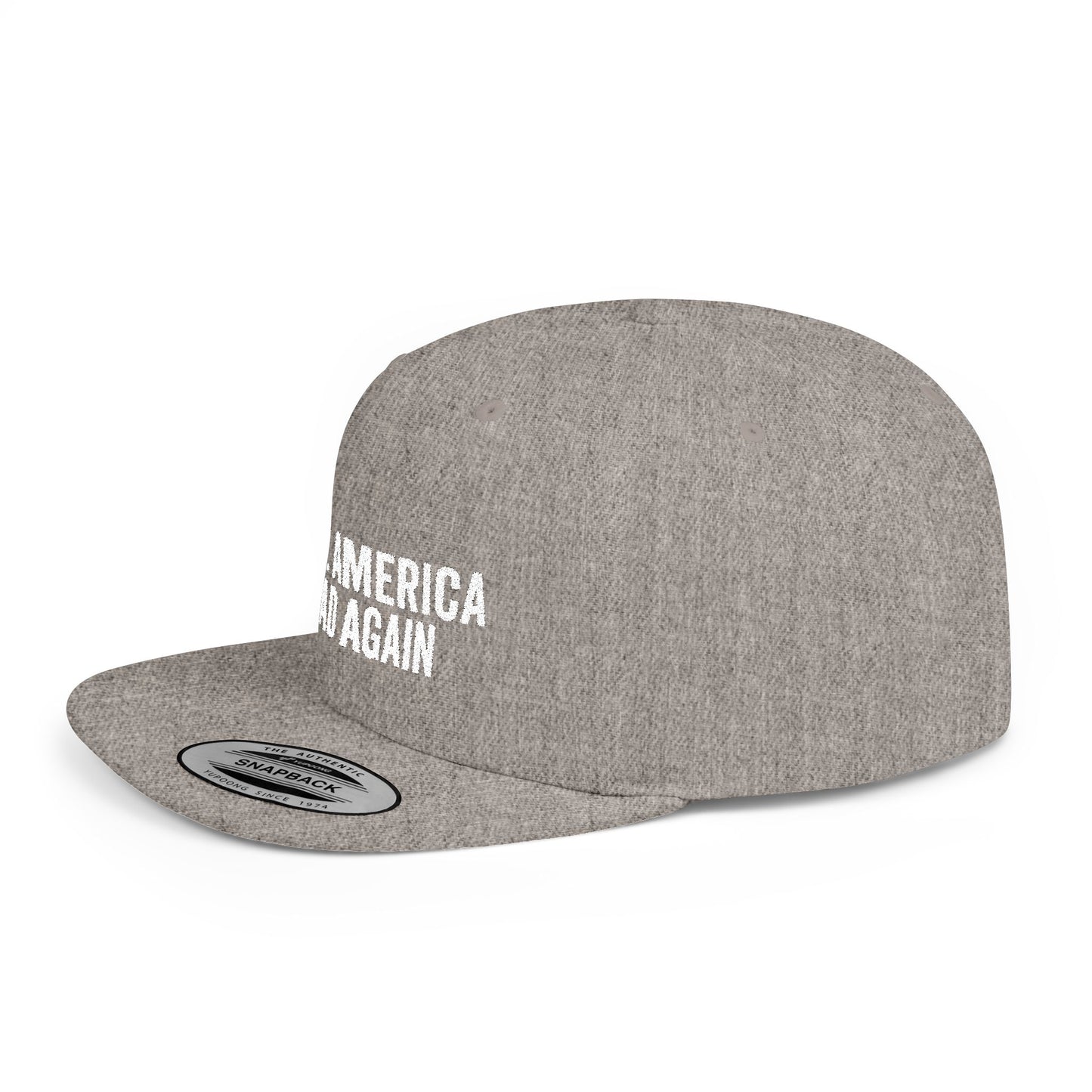 MARA Flat Bill Snapback — Bone Design