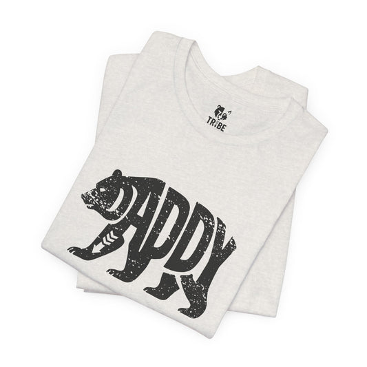 DADDY BEAR Jersey Tee - Onyx Silhouette Design