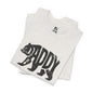 DADDY BEAR Jersey Tee - Onyx Silhouette Design