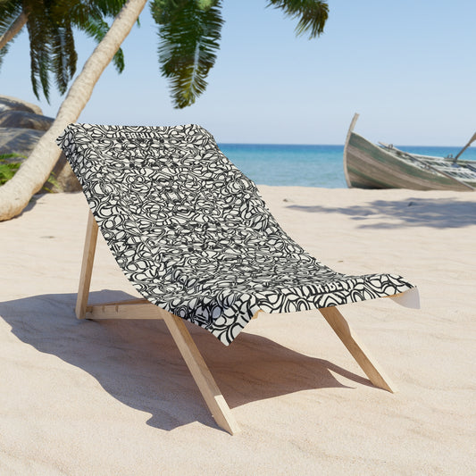 SCRIBBLES Beach Towel - Bone