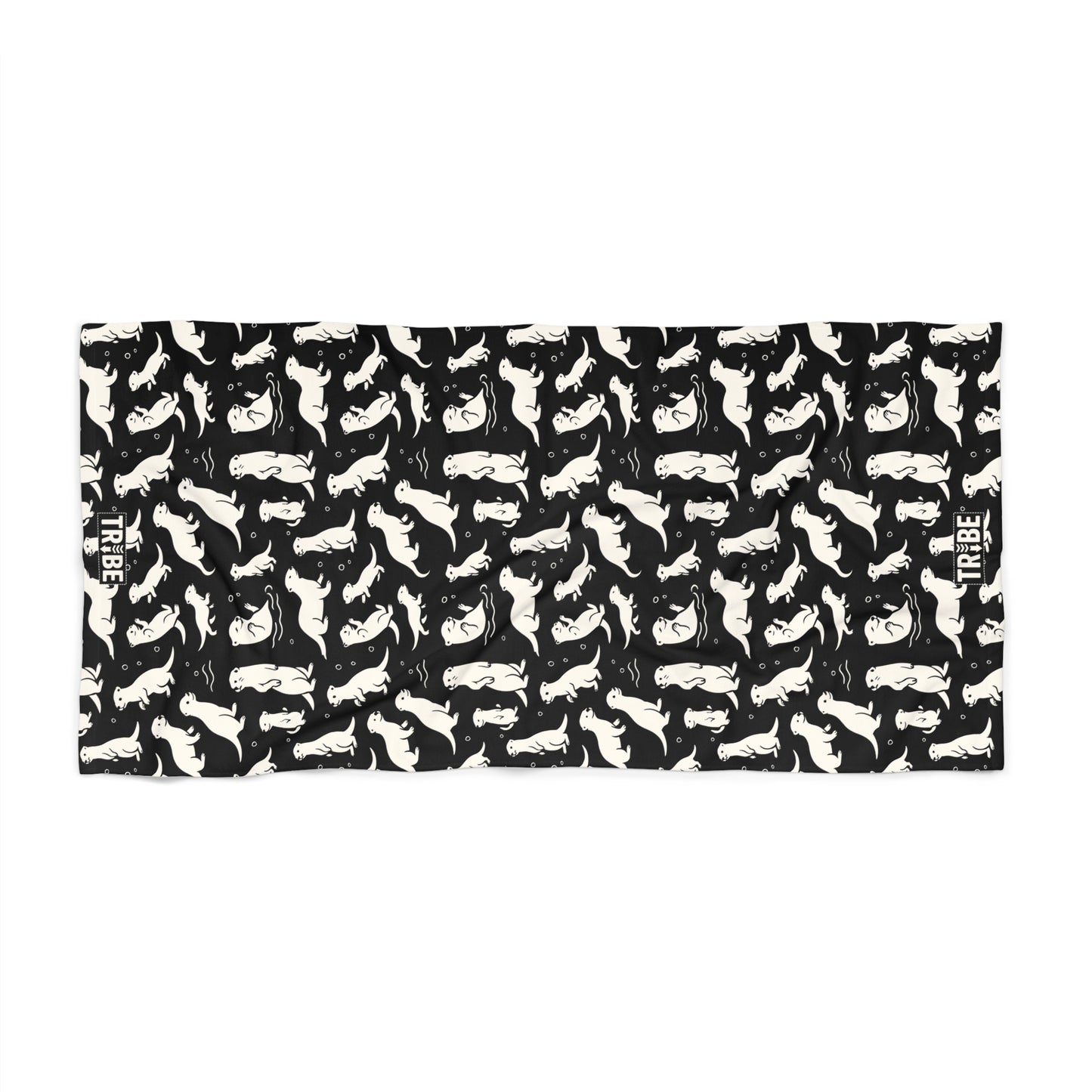 OTTER ADORABLE Beach Towel - Onyx