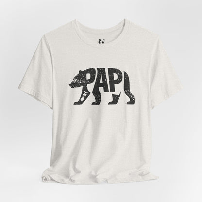 PAPI BEAR Jersey Tee - Onyx Silhouette Design