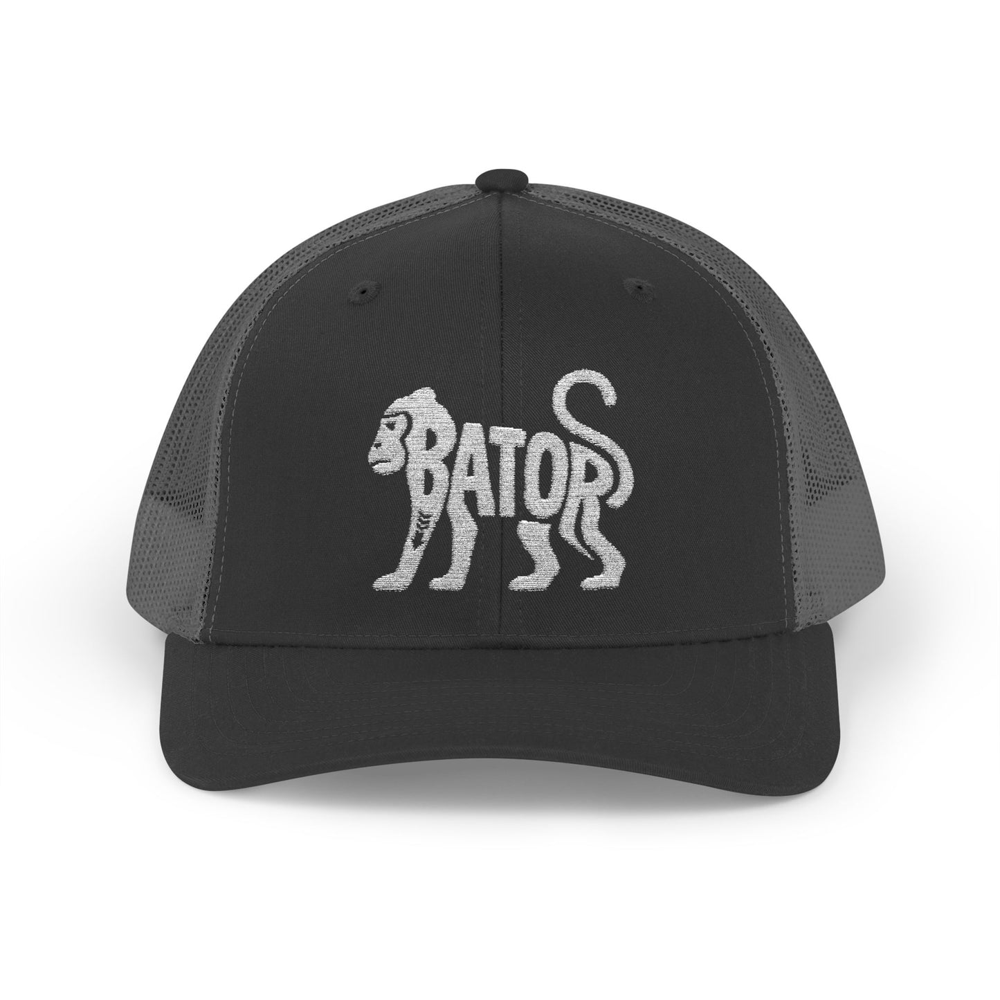 MONKEY BATOR Snapback Trucker Cap - Bone Silhouette Design