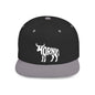 HORNY BULL Flat Bill Snapback — Bone Silhouette Design