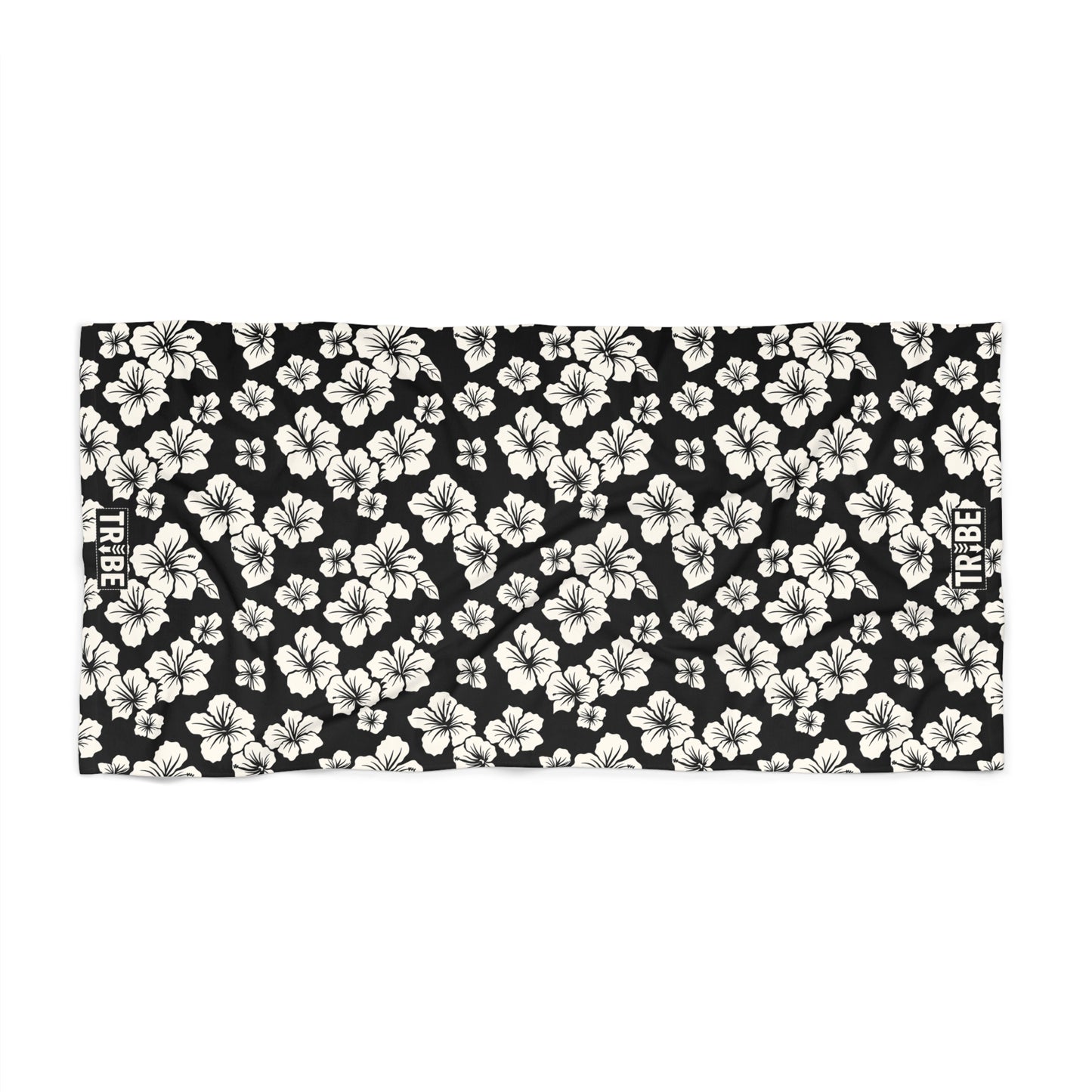 HIBISCUS Beach Towel - Onyx