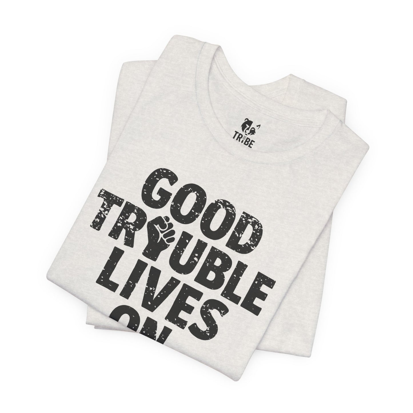 GOOD TROUBLE Jersey Tee - Onyx Design