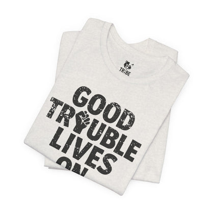 GOOD TROUBLE Jersey Tee - Onyx Design