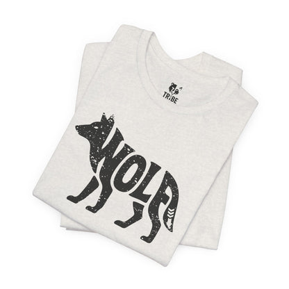 WOLF Jersey Tee - Onyx Silhouette Design