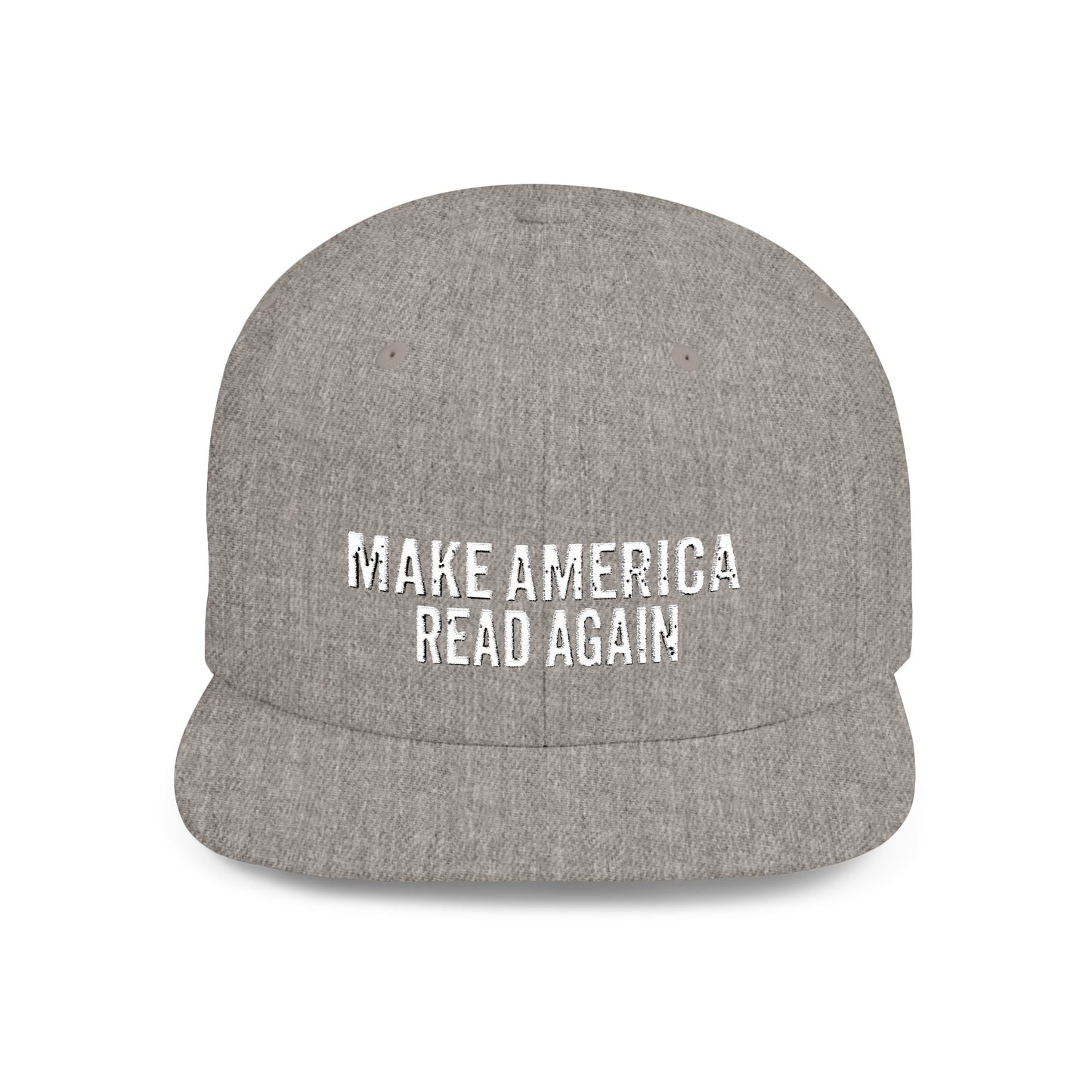 MARA Flat Bill Snapback — Bone Design