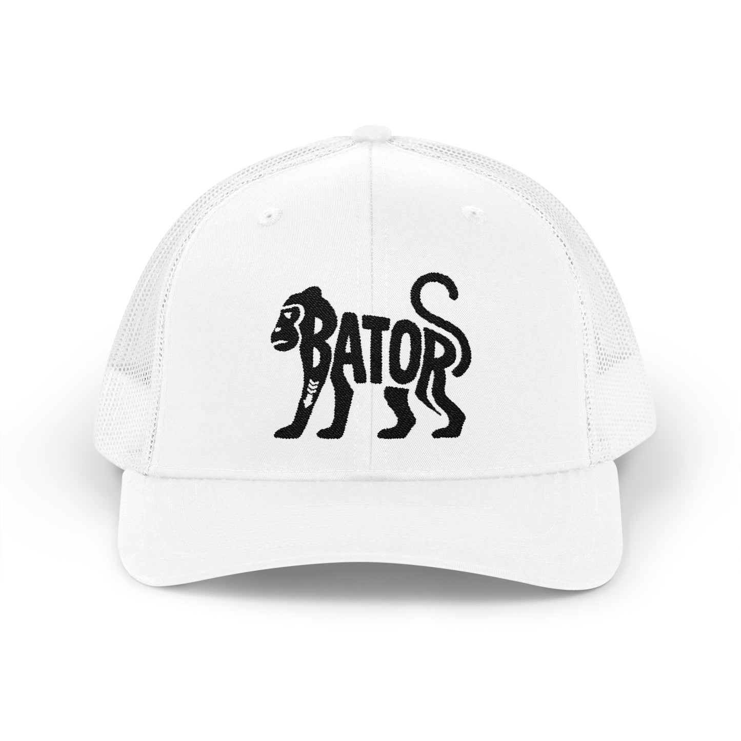 MONKEY BATOR Snapback Trucker Cap - Onyx Silhouette Design