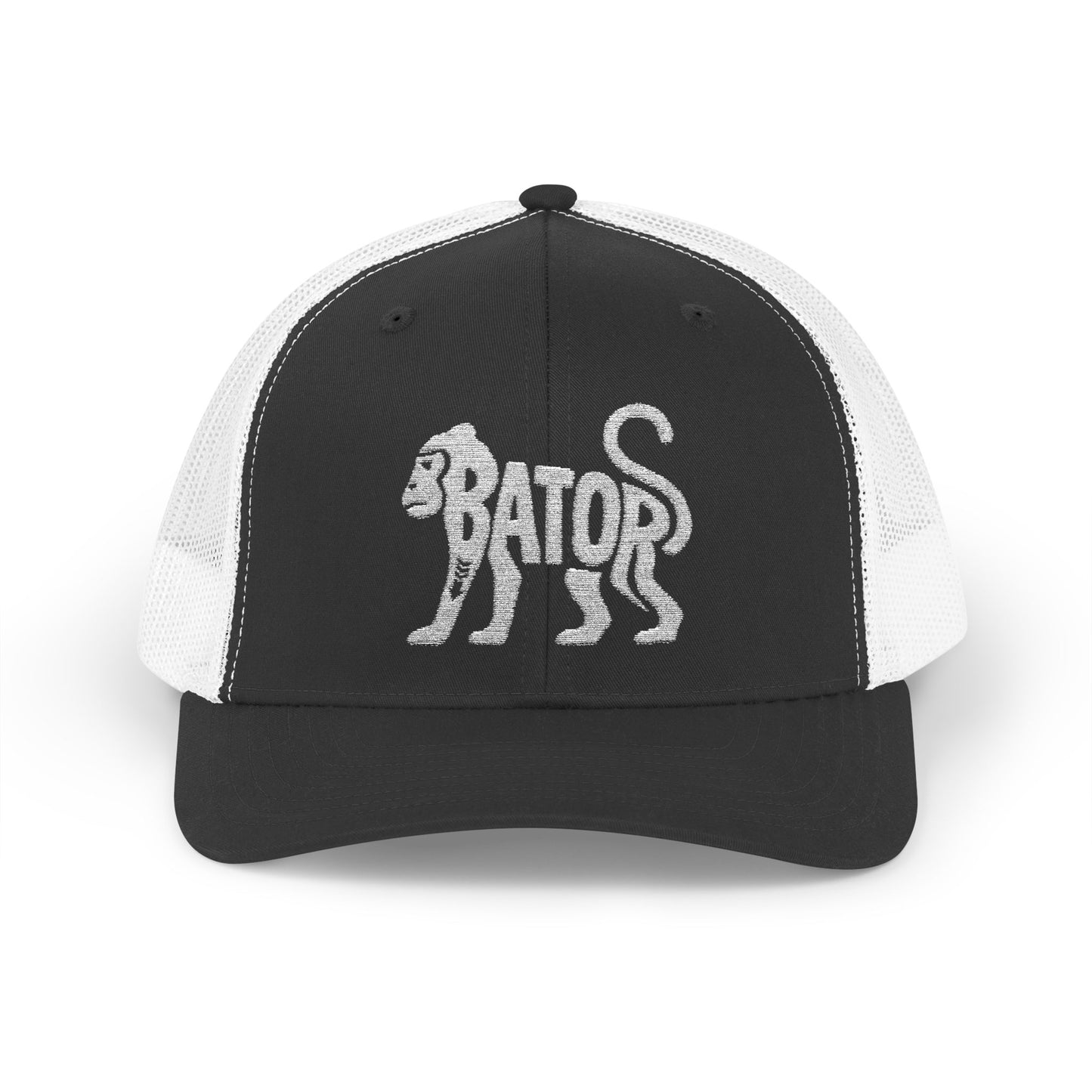 MONKEY BATOR Snapback Trucker Cap - Bone Silhouette Design